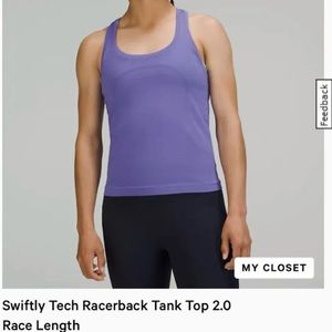 Lululemon Swiftly Tech Racer Back Tank Top 2.0 Race Length